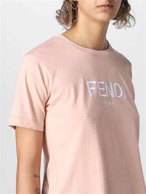 womens fendi tshirt|pink Fendi hoodie for women.